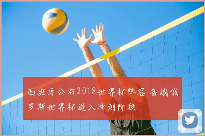 西班牙公布2018世界杯阵容 备战俄罗斯世界杯进入冲刺阶段
